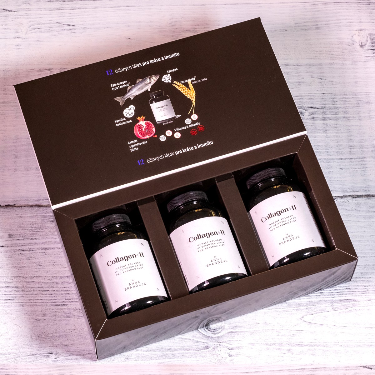 Limitovaná edícia: 3 ks Collagen+11 ANNA BRANDEJS