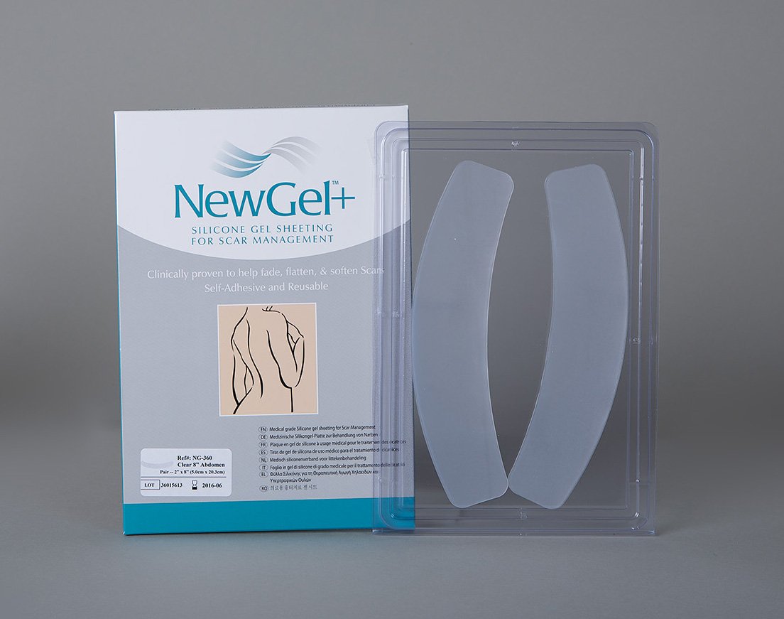 New Gel+ Priehľadná náplasť na brucho (2 ks)