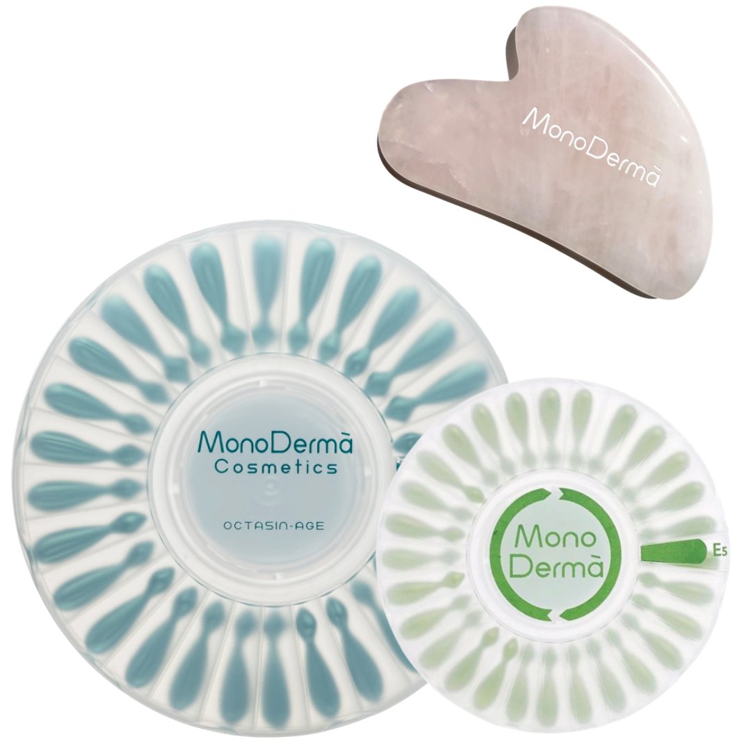 Balíček Monoderma Octasin-Age + E5 + gua sha ako darček