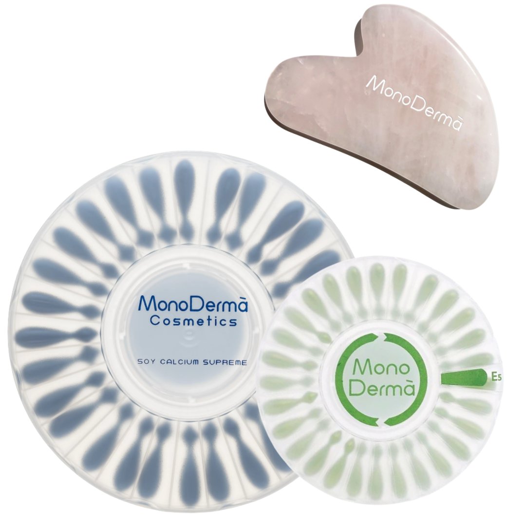 Balíček Monoderma Soy Calcium Supreme + E5 + gua sha ako darček