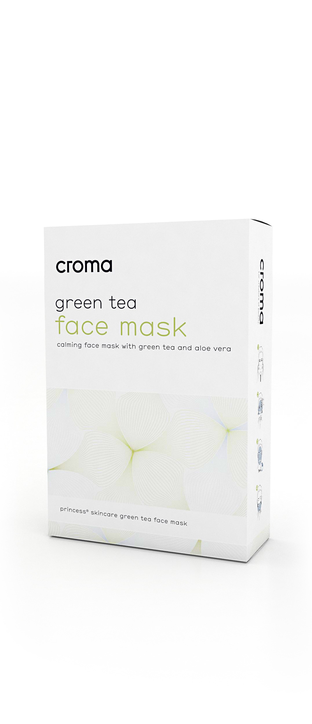Princess Croma maska ​​so zeleným čajom (8 ks)